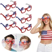gadzety dodatki do stroju na amerykanska impreze papierowe okulary do zdjec usa symbole x6