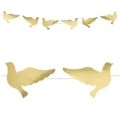 girlanda golebie komunijne zlota partydeco 112 cm