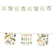 girlanda happy birthday zoo folat 600 cm