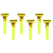 gwizdki zloty 6 szt partydeco