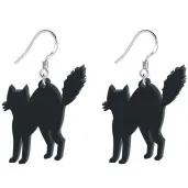 kolczyki koty czarne 32x38 mm