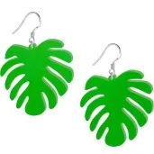 kolczyki monstery classic zielone 40x45 mm