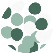 konfetti kolka matowe botanical zielono biale unique 36 szt