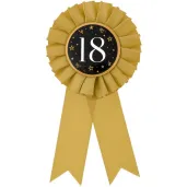 kotylion jubileuszowy 18 zloto czarny godan 8 cm