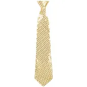 krawat z cekinami zloty godan 38 5 cm