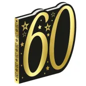 ksiega gosci 60 urodziny gwiazdy zloto czarny guirca 20 x 22 26 kartek
