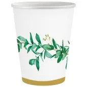 kubeczki papierowe celebrate listki bialy godan 250 ml 6 szt