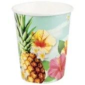 kubeczki papierowe hawaje kwiaty i ananasy boland 210 ml 10 szt