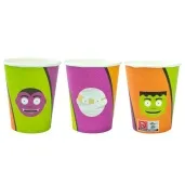 kubeczki papierowe potworki halloween congee 250 ml 6 szt