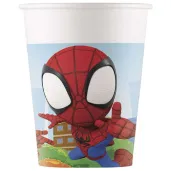 kubeczki papierowe spider man spidey his amazing friends procos 200 ml 8 szt