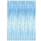 kurtyna na drzwi classic blekitna partydeco 250 x 90 cm