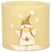 lampion elipsa aniolek ecru adpal 145 135 mm