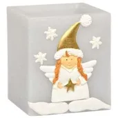 lampion kostka aniolek szary adpal 115 100 mm