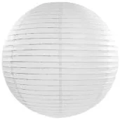 lampion papierowy classic bialy partydeco 20 cm