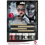 make up party halloween demoniczny wampir smiffys zestaw