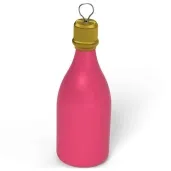obciaznik do balonow butelka szampana rozowy 120g