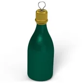 obciaznik do balonow butelka szampana zielony 120g