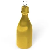 obciaznik do balonow butelka szampana zloty 120g