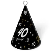 obciaznik do balonow stozek 40 urodziny glamour birthday 90g