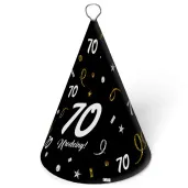 obciaznik do balonow stozek 70 urodziny glamour birthday 90g