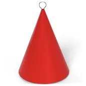 obciaznik do balonow stozek czerwony 90 g