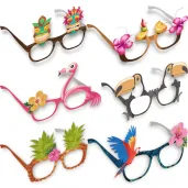 okulary party hawajski mix hello aloha 6 szt