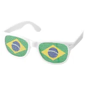 okulary plastikowe flaga brazylii na mundial mecz dzien jezykow do szkoly