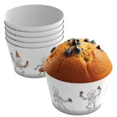oslonka na muffinki kosciotrupy i szkielety 6 szt