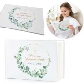 pamiatka pierwszej komunii swietej ksiega gosci pamiatkowy album na wpisy eukaliptus beauty