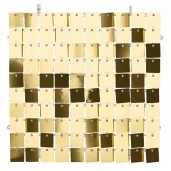 panel dekoracyjny cekinowy zloty partydeco 30 x 30 cm