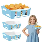 papierowe pudelka na chipsy i przekaski bal wszystkich swietych teresa jozef franciszek 4 szt