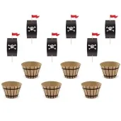 papilotki na muffinki piraci zestaw partydeco