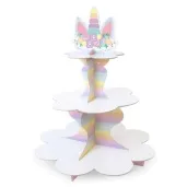 patera papierowa teczowy jednorozec partypal 38 cm