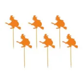 pikery halloween czarownice pomaranczowe 6 szt