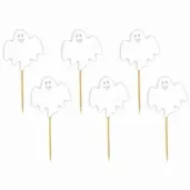 pikery halloween wesoly duszek biale 6 szt