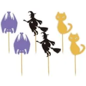 pikery halloweenowe czary wielokolorowy 6 szt