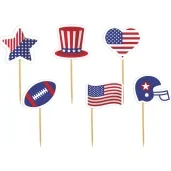 pikery usa amerykanskie symbole 6 szt