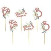 pikery wieczor panienski eukaliptus rose gold 6 szt