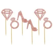 pikery wieczor panienski rose gold brokat 6 szt