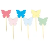 pikery wiosna motylki mix pastel 6 szt
