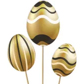 piki ozdobne pisanki glamour dekoracja na wielkanoc do swieconki stroika 26 cm 3 szt