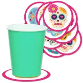 podkladki papierowe halloween dia de los muertos 9 5 cm 12 szt