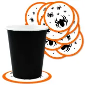podkladki papierowe halloween pajak 9 5 cm 12 szt