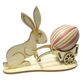 podstawka do jajka zajac z wozkiem