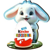 podstawka na jajko dekoracja na wielkanoc bialy krolik figurka prezent na zajaca