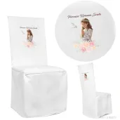 pokrowiec na krzeslo komunia swieta dziewczynka w albie