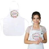 prezent fartuch bialy na dzien matki najlepsza mama na swiecie