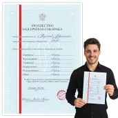 prezent na dzien chlopaka mezczyzn urodziny swieta dyplom swiadectwo dla najlepszego chlopaka a4