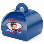 prezent na dzien chlopaka pudeleczka na slodycze super chlopak 7 5 x 6 5 cm 6 szt