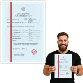 prezent na dzien ojca 23 czerwca swiadectwo dla najlepszego taty upominek certyfikat a4